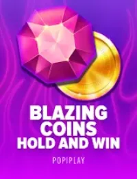 blazing coins hold and win logo